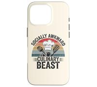 Socially Awkward Culinary Beast Funny Chef Kitchen Cooking Case for iPhone 16 Pro