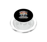 Socially Exhaustedasaurus Recovering Since Yesterday PopSockets PopGrip for MagSafe