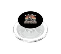 Socially Exhaustedasaurus Recovering Since Yesterday PopSockets PopGrip for MagSafe
