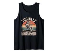Socially Exhaustedasaurus Recovering Since Yesterday Tank Top