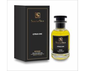 Socialskn Citrus Chic Perfume Eau de Parfum | 50ml | Unisex Fresh Citrus Fragrance with Lime, Basil & Mandarin | Inspired by J-Malone Lime Basil & Mandarin
