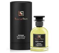SocialSkn Vanilla Rose EDP Intense 50 ml Inspired by Roses Vanille Mancera Oriental Vanilla Fragrance for Women with Notes of Lemon, Turkish Rose & Vanilla Long-Lasting Luxury Perfume