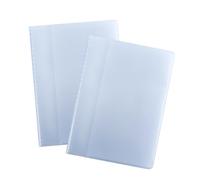 Sociaooil Pack of 2 Transparent Card Sleeves Wallet Insert for 20 + 10 Compartments 10 Pages RFID Blocker Credit Card Holder EC Card Protective Case Business Card Storage 9.5 x 6.5 cm