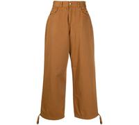 Société Anonyme logo-print wide-leg trousers - Brown S