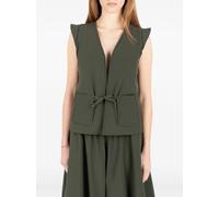 Société Anonyme tie-detail vest - Green S-M-L