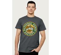 Society Bear Roaming Badge US National Parks T-Shirt US National Parks Charcoal XXL