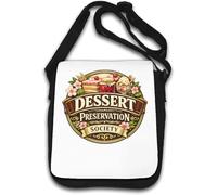 Society Dedicated to Preserving Dessert Delights Shoulder Bag White