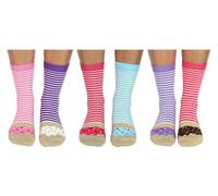 Sock Academy - DONUTS 6 Odd Socks Gift Box - United Oddsocks - UK 4-8 EUR 37-42