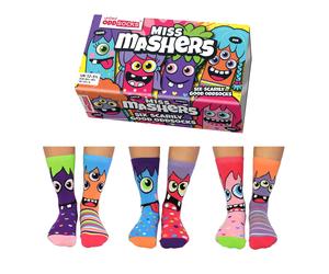 Sock Academy - MISS MASHERS 6 Odd Socks Gift Box - United Oddsocks