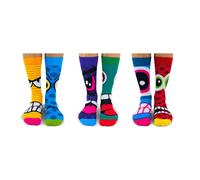 United Oddsocks The Stress Head Box 6 Mens Socks Odd Socks Dad Gift for Men 6-11