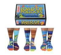 Sock Academy - UNITED ODDSOCKS GIFT BOX - LOAD OF POLLOCKS - 6 ODD SOCKS - UK 6-