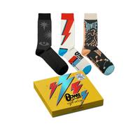 Sock Affairs David Bowie Socks Collection - Let’s Dance, Aladdin Sane, Blackstar, Official Pack - Gifts for Music Lovers, Cotton Socks, 2 Sizes, 4-7 and 7½-11½
