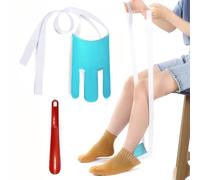 Sock Aids for Putting Socks On and Off,Socks Aid Tool with Soft Grips for Elderly, Pregnant Women & Those with Mobility Issues, Portable & Lightweight for Daily Use at Home