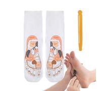 Sock and Foot Massage Tool - Elastic Fit with Pressure Point Map, Foot Comfort for Women and Men | For Mother Wife Women Elderly Living Room Bedroom Apart