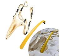 Sock Assist KIT Helping Hand Company Sock Aid for Putting Socks On and Long Handled Shoe Horn for Men, Women, Elderly, Disabled, Pregnant, Post Surgery. Easy to Use Sock Puller and Plastic Shoe Horn