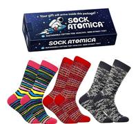 Sock Atomica 3 Pack Sock | Funky, Bold, Colourful, Elegant Design | Cosy Cotton & Novelty Fashion Boxed Gift Set for Couples, Birthday, Christmas (UK 7-11 / EU 41-46) (Nordic Knit Trio)