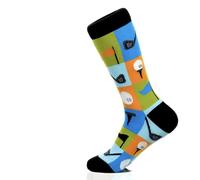 Sock Atomica Funny Novelty Colourful Cotton Crew Socks - Fancy Unisex Happy Cool Design - Boxed Gift Set (UK 4-7 / EU 36-40) (Golf)