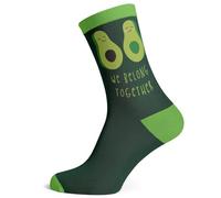 Sock Atomica Funny Novelty Colourful Cotton Crew Socks - Unisex Cool Design - Boxed Gift Set (UK 4-7 / EU 36-40) (Avocados)