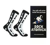 Sock Atomica Funny Novelty Colourful Cotton Crew Socks - Unisex Cool Design Gift Idea (UK 3-6.5 / EU 36-40, Chess)