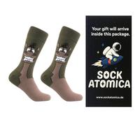 Sock Atomica Funny Novelty Cotton Crew Socks for Women Men, Colourful Gift Box (UK 7-11 / EU 41-46) (Happy Horse)
