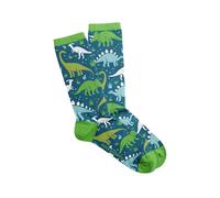 Sock Atomica Funny Novelty Premium Bamboo Crew Socks for Women Men, Colourful Gift Box (UK 4-7 / EU 36-40) (Funny Dinosaur)