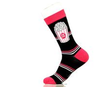 Sock Atomica Funny Novelty Socks | Colourful Unisex Cotton Crew | Gift Idea | Ditch Boring Socks (UK, Numeric, 3, 6.5, Regular, Regular, Popcorn Movie Night Joyful Present EU Size 36-40)