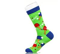 Sock Atomica Funny Novelty Socks | Colourful Unisex Cotton Crew (UK, Numeric, 3, 6.5, Regular, Regular, Ping Pong Colorful Novelty Socks)