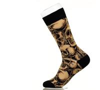 Sock Atomica Funny Novelty Socks | Colourful Unisex Cotton Crew (UK, Numeric, 3, 6.5, Regular, Regular, Skeleton Head Colorful Cotton Comfy Novelty Socks)
