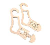 Sock Blockers for Knitting, Adjustable Size Wood Sock Stretchers - DIY Knitting Model for Shaping (Hollow Style) - Blocker