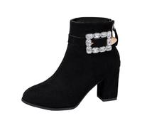 Sock Boots Women's High Ankle Boots Knitted Look Autumn Winter Pumps Breathable Slip On Boots Women Slip On Boots Slim Ankle High Women's Shoes, black, 6 UK