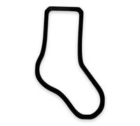 Sock Cookie Cutter with Easy to Push Design