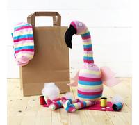 Sock Flamingo Craft Kit - Complete Craft Kit to Create Your Own Flamingo