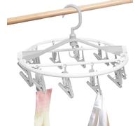 Sock Hanger - 34x15cm Clothes Drying Hanger, Assured Durability | Foldable Round Drying Rack with Multi Functional Design, Folding Sock Dryer for Socks Underwear Bras Gloves Closet Dorm Balcony