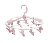 Sock Hangers For Drying - Pink Underwear Dryer Hanger With 20 Clip | Folding Socks And Pants Hanger Dryer | Multifunctional Underwear Peg Hanger For Patio Camping Bathroom Hotel And Outdoor Dorm