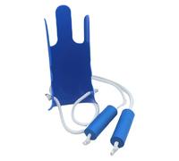 Sock Helper Aide - Easy Dressing Solution, Blue Curved Frame Shape, 163 g Body Weight + Integrated Foam Pads, Sturdy Tool - For Daily Bedroom Users
