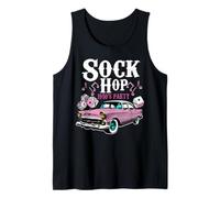 Sock Hop 50s Classic Car Rockabilly 1950s Dance Party Retro Tank Top