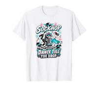 Sock Hop Dance Till You Drop Couple Dancing 1950s Party Value Graphic T-Shirt