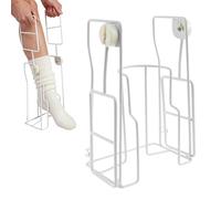 Sock Horn, Compression Sock Shoe Horn with Gloves, Put on Socks Seniors with Retractable Handle, Take Off Without Bending for Pregnant Women and Seniors