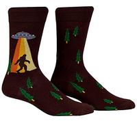 Sock It To Me, Men's Crew, Space and Alien Socks, Bigfoot and Alien Ufo, One Size