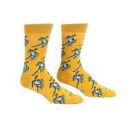 Sock It To Me Men's Novelty Crew Socks, Yellow, 5-13 UK