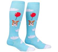 Sock It To Me Wide Calf Stretch Pup, Pup and Away Corgi Socks