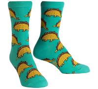Sock It To Me, Women's Crew, Fun Food Socks, Tacosaurus, One size