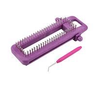 Sock Loom Kit with Purple Lightweigh Adjustable Knitting Board for Handmade Socks Scarf Hat Weaving Craft