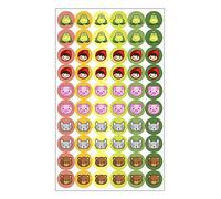 Sock Matching Labels - 60 Iron-On Vinyl Tags | Fun & Colourful Icons | Laundry-Safe up to 60°C