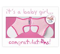 Sock On Congratulations (Girl) Gift Card , Pink
