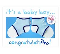 Sock Ons Congratulations Boy Gift Card