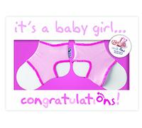 Sock Ons Congratulations Gift Card, Girl