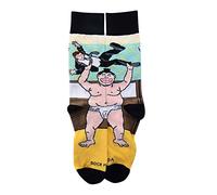 Sock Panda Sumo Man tossing Business Man Socks from the