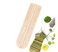 Sock Ruler For Knitted Socks | Wooden Crochet Hook Gauge Circle Template Ruler, Measurement Ru-ler Sock Blockers, Knitting Measuring Tools For Beginners