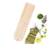 Sock Ruler For Knitted Socks | Wooden Sock Blockers For Knitting Needle Gauge Crochet Size Measurement Ruler Needle Measuring Tool | Knitting Measuring Tools For Beginners